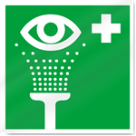 Emergency Eyewash Symbol2 Safety Signs