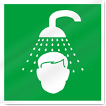 Emergency Shower Symbol Safety Signs