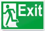 Exit Left2 Safety Signs