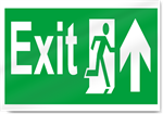 Exit Up Safety Signs