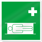 Stretcher Symbol Safety Signs