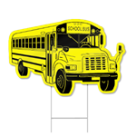 School Bus Shaped Sign