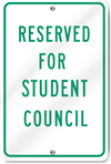 Reserved For Student Council