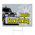 Snow Plowing Sign