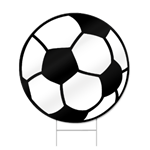 Soccer Ball Shaped Sign
