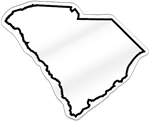 South Carolina Shaped Magnet