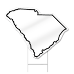 South Carolina Shaped Sign