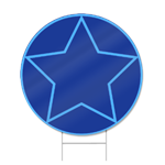 Star Ball Shaped Sign
