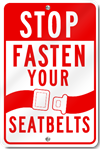 Stop Fasten Your Seatbelts Sign 