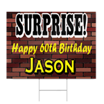 Surprise 60th Birthday Sign