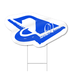 Swimming Pool Shaped Sign