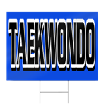 Taekwondo Block Lettering Sign