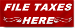 File Taxes Here Banners