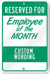 Employee Of The Month Custom Sign
