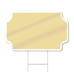 Ticket Stub Shaped Sign