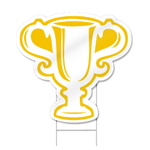 Trophy Shaped Sign