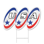 USA Shaped Sign