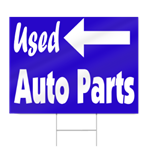 Used Auto Parts Sign