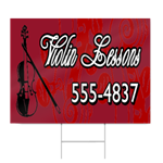 Violin Lessons Sign