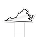 Virginia Shaped Sign