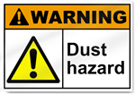 Dust Hazard Warning Signs