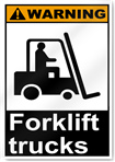 Forklift Trucks Warning Signs