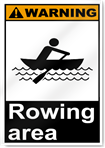 Rowing Area Warning Signs