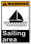 Sailing Area Warning Signs