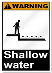 Shallow Water Warning Signs