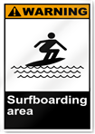 Surfboarding Area Warning Signs