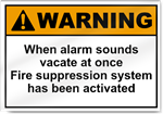 When Alarm Sounds Vacate At Once Warning Signs