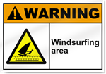 Windsurfing Area Warning Signs