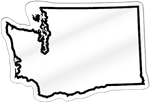 Washington Shaped Magnet - State Shaped Magnet