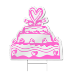 Wedding Cake Shaped Sign