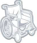Wheelchair Shaped Magnet
