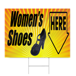 Women's Shoes Sign