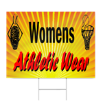 Womens Athletic Wear Sign