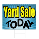 Yard Sale Today Sign